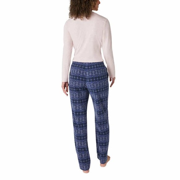 Eddie Bauer Ladies' 3-Piece Waffle Fleece Pajamas Set - Picture 3 of 5